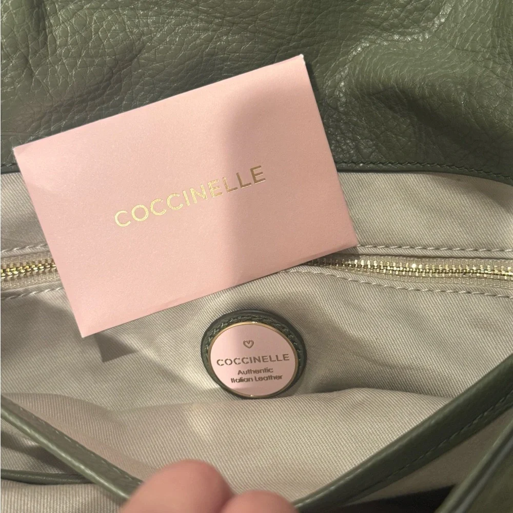Liya green suede tote bag Coccinelle - Picture 3 of 5